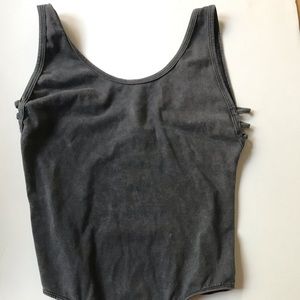 LA hearts gray body suit XS